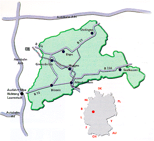 Karte zum Amtsgericht Lennestadt